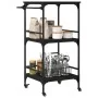 Carrito de cocina madera de ingeniería negro 60,5x50x105 cm von , Küchen- und Speisewagen - Ref: Foro24-842336, Preis: 78,46 ...