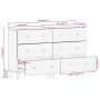 Armarios auxiliares 2 pzas madera maciza mango negro 60x33x75cm by , Sideboards - Ref: Foro24-3206283, Price: 294,93 €, Disco...