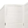 Biombo separador de 4 paneles madera maciza Paulownia blanco von , Raumteiler - Ref: Foro24-358835, Preis: 120,78 €, Rabatt: %
