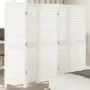 Biombo separador de 5 paneles madera maciza Paulownia blanco von , Raumteiler - Ref: Foro24-358837, Preis: 131,97 €, Rabatt: %