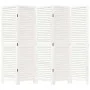 Biombo separador de 5 paneles madera maciza Paulownia blanco von , Raumteiler - Ref: Foro24-358837, Preis: 131,97 €, Rabatt: %