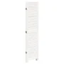Biombo separador de 6 paneles madera maciza Paulownia blanco de , Divisores de ambientes - Ref: Foro24-358842, Precio: 186,39...