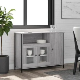 Aparador madera de ingeniería gris Sonoma 100x35x75 cm by , Sideboards - Ref: Foro24-835512, Price: 94,60 €, Discount: %