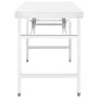 Mesa de trabajo plegable para cocina acero 100x60x80 cm de vidaXL, Restauración - Ref: Foro24-326157, Precio: 147,04 €, Descu...