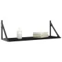 Estantes de pared 2 uds madera ingeniería negro 80x25x25,5 cm by , Shelves and shelves - Ref: Foro24-836338, Price: 44,17 €, ...