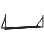 Estantes de pared 2 uds madera ingeniería negro 80x25x25,5 cm by , Shelves and shelves - Ref: Foro24-836338, Price: 44,17 €, ...