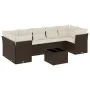 Set sofás de jardín 8 piezas y cojines ratán sintético marrón von , Gartensets - Ref: Foro24-3217293, Preis: 544,11 €, Rabatt: %