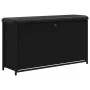 Banco zapatero con cajón abatible negro 102x32x56 cm by , Benches for halls and storage - Ref: Foro24-835127, Price: 97,18 €,...