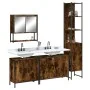 Set de muebles baño 4 pzas madera contrachapada roble ahumado von , Badezimmermöbel - Ref: Foro24-3214692, Preis: 244,98 €, R...