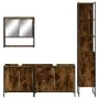 Set de muebles baño 4 pzas madera contrachapada roble ahumado von , Badezimmermöbel - Ref: Foro24-3214692, Preis: 244,98 €, R...