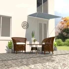 Toldo retráctil 200x150 cm azul y blanco by , Awnings - Ref: Foro24-143747, Price: 47,24 €, Discount: %