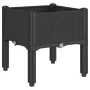 Jardinera con patas PP negro 40x40x42 cm by , Pots and planters - Ref: Foro24-367888, Price: 37,98 €, Discount: %