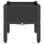 Jardinera con patas PP negro 40x40x42 cm by , Pots and planters - Ref: Foro24-367888, Price: 37,98 €, Discount: %