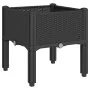 Jardinera con patas PP negro 40x40x42 cm by , Pots and planters - Ref: Foro24-367888, Price: 37,98 €, Discount: %