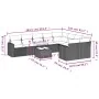 Set mit 10 Gartensofas und -kissen Kunstrattan braun von , Gartensets - Ref: Foro24-3219443, Preis: 647,89 €, Rabatt: %