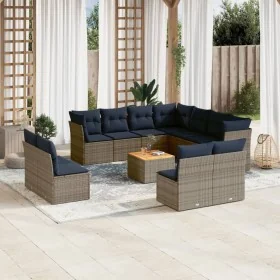Set sofás de jardín con cojines 12 piezas ratán sintético gris by , Garden sets - Ref: Foro24-3256040, Price: 835,49 €, Disco...
