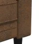 Sofá Chesterfield de 3 plazas tela marrón by , Sofas - Ref: Foro24-372564, Price: 368,18 €, Discount: %