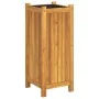 Jardinera con forro madera maciza de acacia 31x31x75 cm von , Töpfe und Pflanzgefäße - Ref: Foro24-366432, Preis: 74,37 €, Ra...