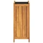 Jardinera con forro madera maciza de acacia 31x31x75 cm von , Töpfe und Pflanzgefäße - Ref: Foro24-366432, Preis: 74,37 €, Ra...