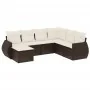 Juego de sofás de jardín 7 piezas con cojines ratán PE marrón von , Modulare Sofas für den Außenbereich - Ref: Foro24-3221702...