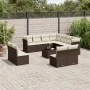 Set de sofás de jardín y cojines 12 pzas ratán sintético marrón by , Garden sets - Ref: Foro24-3217833, Price: 751,52 €, Disc...