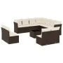 Set de sofás de jardín y cojines 12 pzas ratán sintético marrón by , Garden sets - Ref: Foro24-3217833, Price: 751,52 €, Disc...