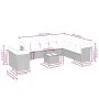 Set de sofás de jardín 11 pzas cojines ratán sintético marrón by , Garden sets - Ref: Foro24-3217873, Price: 734,13 €, Discou...