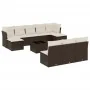 Set de sofás de jardín 11 pzas cojines ratán sintético marrón by , Garden sets - Ref: Foro24-3218303, Price: 651,56 €, Discou...