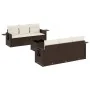 Juego de sofás de jardín 7 piezas con cojines ratán PE marrón von , Gartensets - Ref: Foro24-3219912, Preis: 479,27 €, Rabatt: %