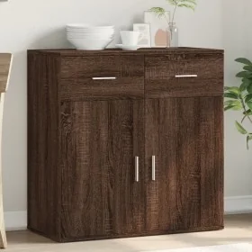 Aparador de madera de ingeniería marrón roble 79x38x80 cm von , Sideboards - Ref: Foro24-840526, Preis: 106,03 €, Rabatt: %