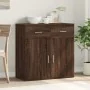 Aparador de madera de ingeniería marrón roble 79x38x80 cm by , Sideboards - Ref: Foro24-840526, Price: 106,03 €, Discount: %