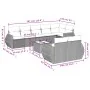 Set de sofás de jardín 9 pzas y cojines ratán sintético marrón by , Modular outdoor sofas - Ref: Foro24-3221632, Price: 663,3...