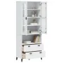 Aparador alto VIKEN madera maciza de pino blanco 80x40x200 cm by , Sideboards - Ref: Foro24-3207141, Price: 331,09 €, Discoun...