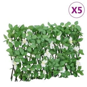 Enrejado expansible de hiedra artificial verde 5 uds 180x30 cm by , fence panels - Ref: Foro24-366589, Price: 79,47 €, Discou...