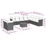 Set de sofás de jardín 11 pzas y cojines ratán sintético gris von , Gartensets - Ref: Foro24-3256054, Preis: 794,06 €, Rabatt: %