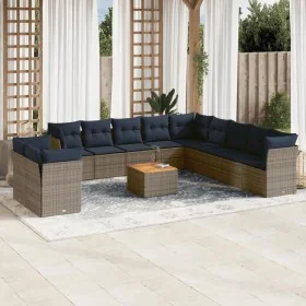 Set sofás de jardín con cojines 12 piezas ratán sintético gris by , Garden sets - Ref: Foro24-3256061, Price: 873,79 €, Disco...