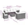 Set de sofás de jardín 9 pzas con cojines ratán sintético gris by , Garden sets - Ref: Foro24-3256075, Price: 669,18 €, Disco...