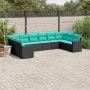 Set de sofás de jardín 10pzas con cojines ratán sintético negro by , Garden sets - Ref: Foro24-3219457, Price: 769,77 €, Disc...