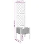 Jardinera con enrejado PP blanco 40x40x142 cm von , Töpfe und Pflanzgefäße - Ref: Foro24-367919, Preis: 57,09 €, Rabatt: %