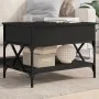 Mesa de centro madera de ingeniería y metal negro 70x50x50 cm de , Mesas de centro - Ref: Foro24-845351, Precio: 78,21 €, Des...