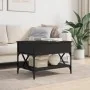 Mesa de centro madera de ingeniería y metal negro 70x50x50 cm de , Mesas de centro - Ref: Foro24-845351, Precio: 78,21 €, Des...