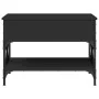 Mesa de centro madera de ingeniería y metal negro 70x50x50 cm de , Mesas de centro - Ref: Foro24-845351, Precio: 78,21 €, Des...