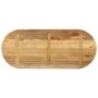 Tablero de mesa ovalado madera maciza mango rugosa 140x60x3,8cm de , Tableros para mesas - Ref: Foro24-370121, Precio: 158,07...