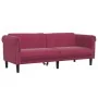 Juego de sofás 2 piezas terciopelo rojo tinto by , Sofas - Ref: Foro24-3209223, Price: 497,94 €, Discount: %