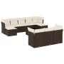 Set de sofás de jardín 11 pzas cojines ratán sintético marrón von , Gartensets - Ref: Foro24-3218343, Preis: 682,29 €, Rabatt: %