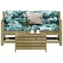 Juego de sofás jardín 3 pzas y cojines madera pino impregnada von , Gartensets - Ref: Foro24-3250767, Preis: 292,18 €, Rabatt: %