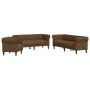 Juego de sofás 3 piezas tela marrón by , Sofas - Ref: Foro24-3209199, Price: 911,12 €, Discount: %
