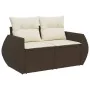 Juego de sofás de jardín 7 piezas con cojines ratán PE marrón von , Modulare Sofas für den Außenbereich - Ref: Foro24-3221672...