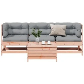 Juego de muebles jardín 4 pzas y cojines madera abeto Douglas von , Gartensets - Ref: Foro24-3250790, Preis: 448,80 €, Rabatt: %