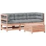 Juego de muebles jardín 4 pzas y cojines madera abeto Douglas de , Conjuntos de jardín - Ref: Foro24-3250790, Precio: 448,93 ...